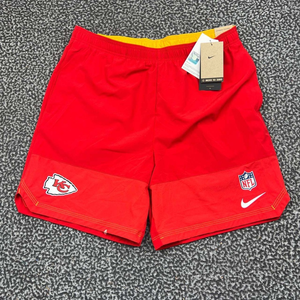 Nike Kansas City Chiefs NFL Dri-FIT Training Shorts Men Large Red New L